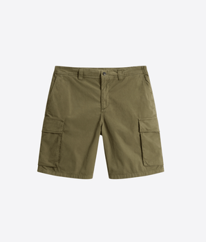 WOOLRICH Abbigliamento e accessori OLIVE / 29 Pantaloncini cargo in puro cotone tinti in capo