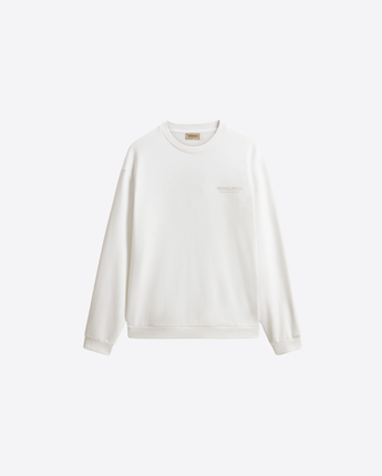 WOOLRICH FELPA FELPA GIROCOLLO CON MACRO LOGO SUL RETRO