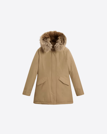 WOOLRICH GIACCA ARCTIC PARKA IN RAMAR CLOTH CON PELLICCIA REMOVIBILE