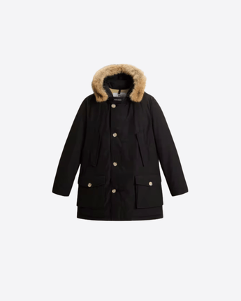WOOLRICH GIACCA ARTIC PARKA IN RAMAR CLOTH CON PELLICCIA REMOVIBILE