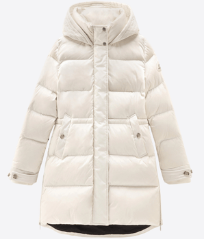 WOOLRICH PIUMINO ALSEA CON CAPPUCCIO IN NYLON ELASTICIZZATO