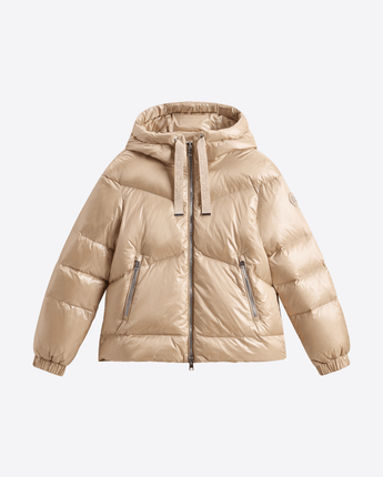 WOOLRICH PIUMINO CORTO ALIQUIPPA IN NYLON LUCIDO