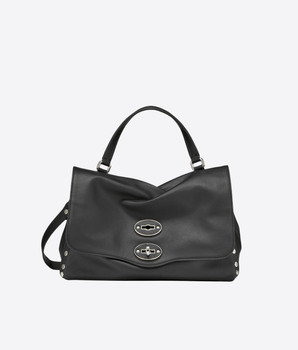 ZANELLATO BORSA BLACK LAVAGNA / S BORSA POSTINA SAETA IN PELLE LISCIA