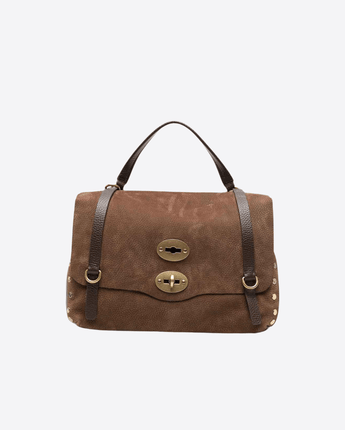 ZANELLATO BORSA BROWN / BABY POSTINA RE BABY IN NABUK BROWN TARTUFO DI NORCIA