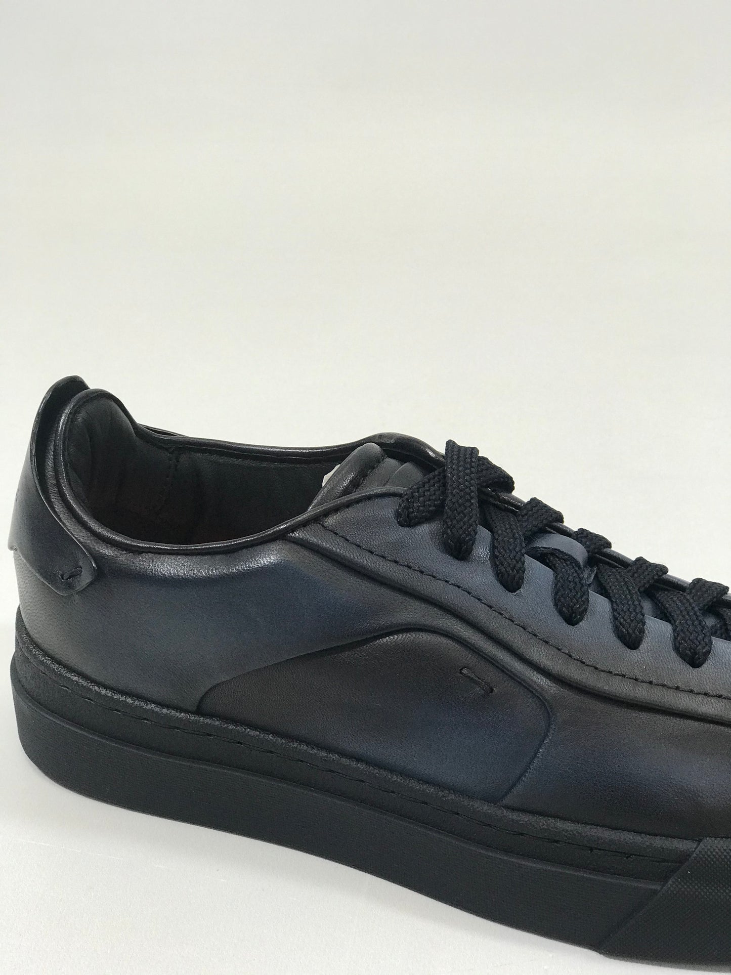 SANTONI | SNEAKERS IN PELLE ANTICATA